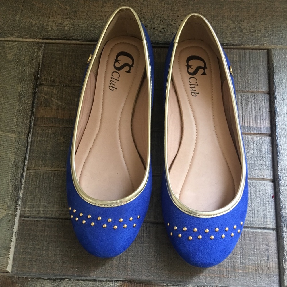 Blue flat shoes CS